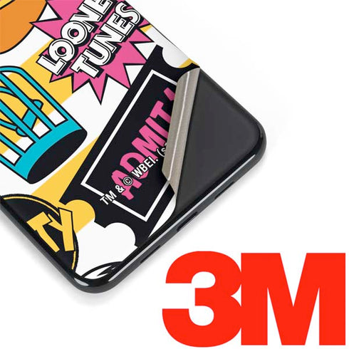 Looney Tunes Tweety and Sylvester Striped Patches Google Pixel 3a XL Skin